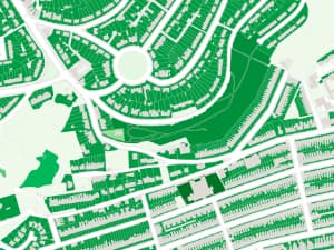 OS MasterMap Greenspace Layer - sample image
